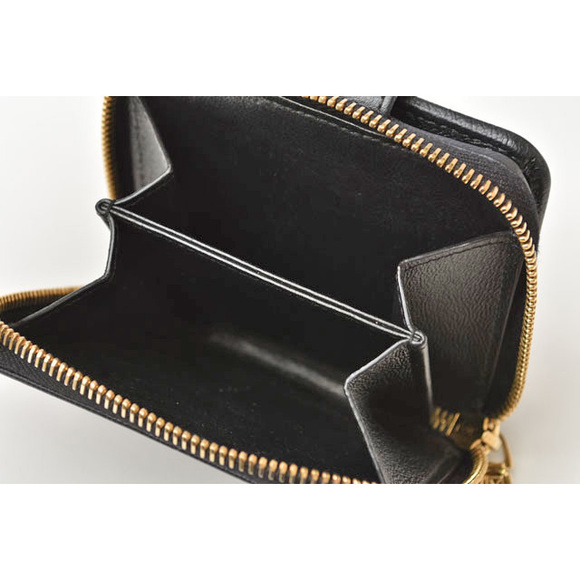 Saint Laurent Paris Wallet Folding Wallet Zipper Type Black - Picture 5 of 9